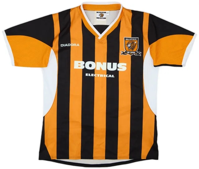 Diadora 2005-06 Hull City Home Shirt - 9/10 - (S.Boys)