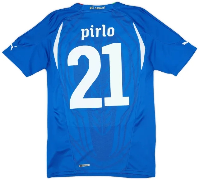Puma 2010-12 Italy Home Shirt Pirlo #21 - 6/10 - (S)