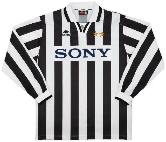 Kappa 1995-97 Juventus Home L/S Shirt #9 - 6/10 - (XL)