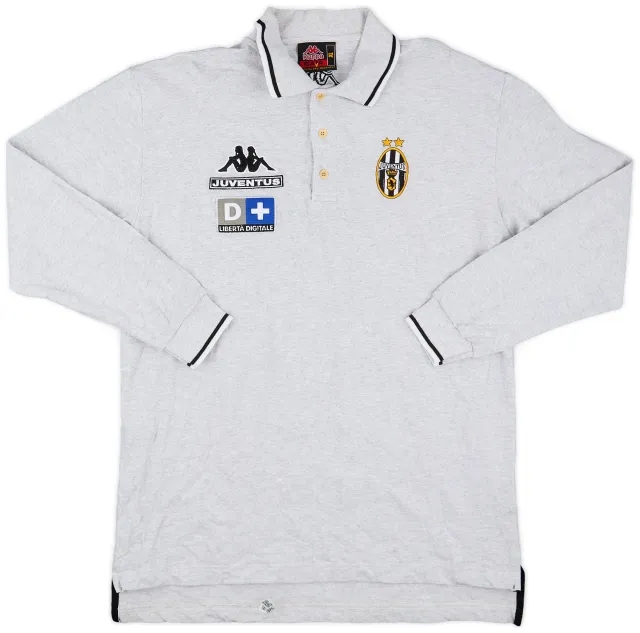 1999-00 Juventus Kappa Polo L/S Shirt - 9/10 - (XL)