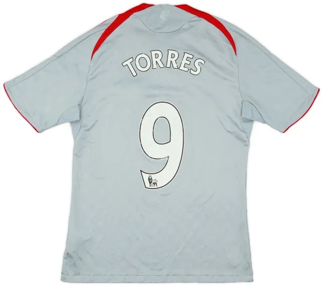 adidas 2008-09 Liverpool Away Shirt Torres #9 - 5/10 - (S)