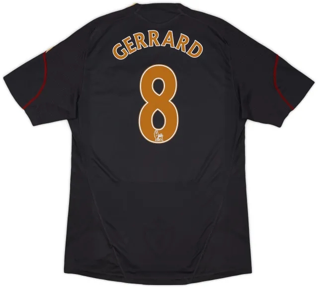 adidas 2009-10 Liverpool Away Shirt Gerrard #8 - 5/10 - (L)
