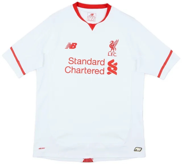 NewBalance 2015-16 Liverpool Away Shirt - 8/10 - (XL.Boys)