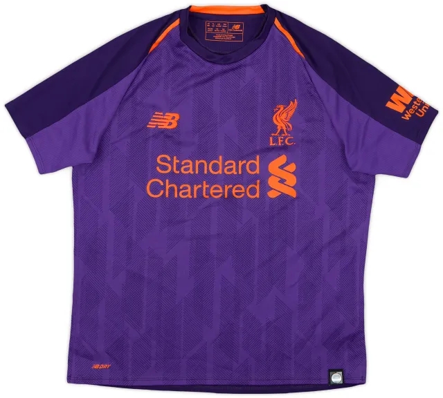 NewBalance 2018-19 Liverpool Away Shirt - 9/10 - (L.Boys)