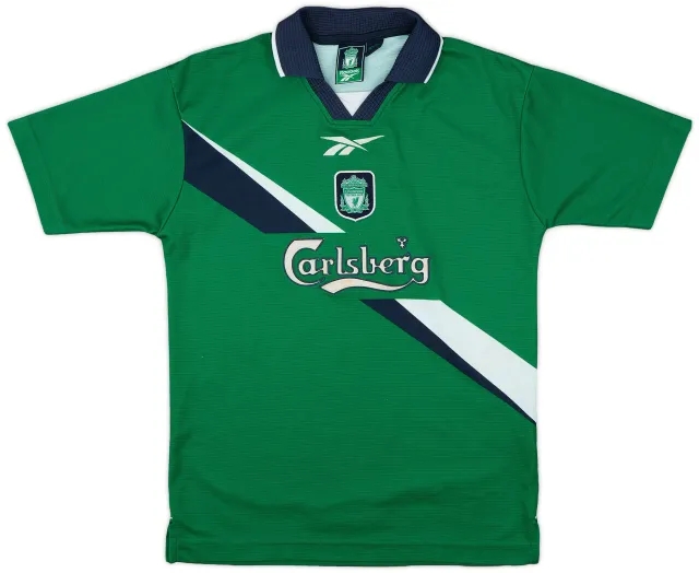 Reebok 1999-00 Liverpool Away Shirt - 8/10 - (M.Boys)