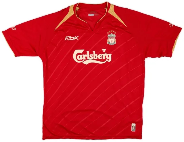 Reebok 2005-06 Liverpool CL Home Shirt - 5/10 - (L)