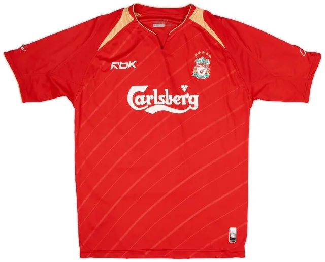 Reebok 2005-06 Liverpool CL Home Shirt - 5/10 - (M)