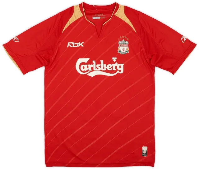Reebok 2005-06 Liverpool CL Home Shirt - 4/10 - (S)