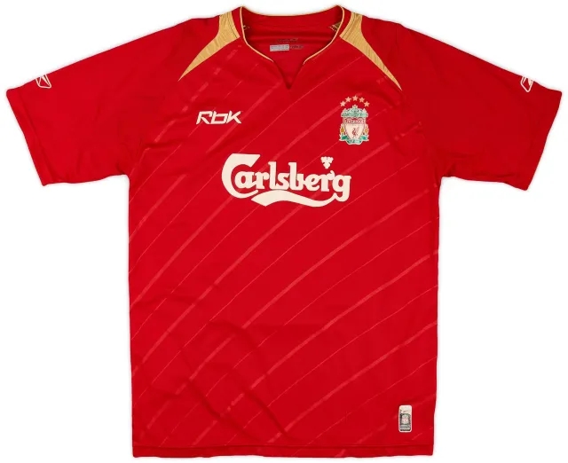 Reebok 2005-06 Liverpool CL Home Shirt - 6/10 - (M)