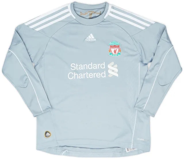 adidas 2010-12 Liverpool GK Shirt - 7/10 - (S.Boys)