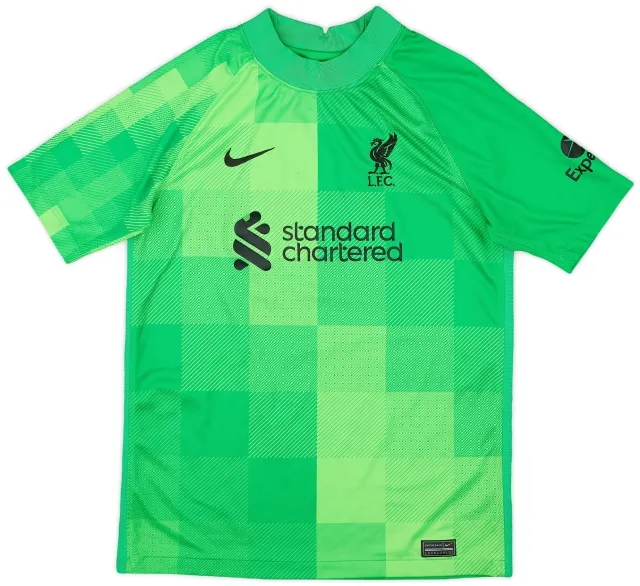 Nike 2021-22 Liverpool GK S/S Shirt A.Becker #1 - 6/10 - (XL)