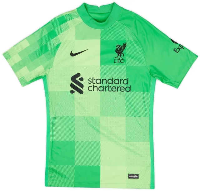 Nike 2021-22 Liverpool GK S/S Shirt - 9/10 - (XS)