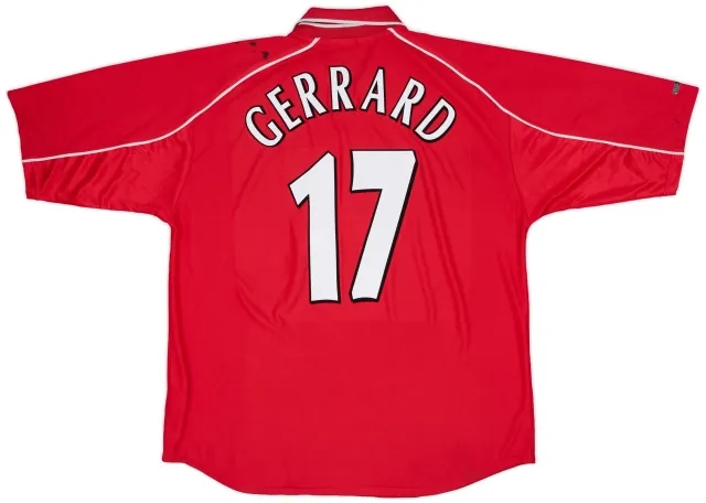 Reebok 2000-02 Liverpool Home Shirt Gerrard #17 - 5/10 - (XXL)