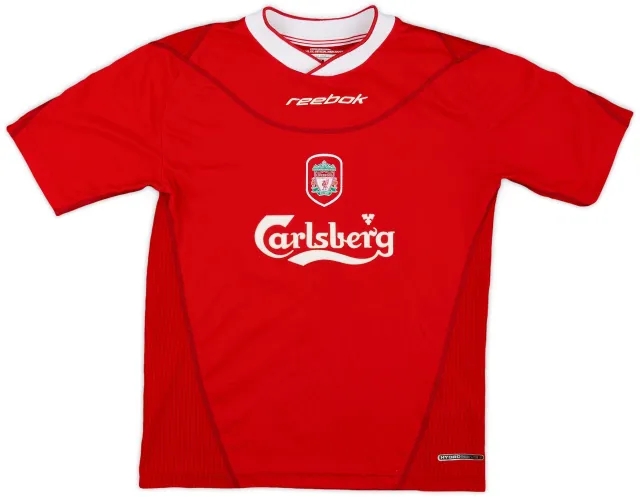 Reebok 2002-04 Liverpool Home Shirt - 9/10 - (M.Boys)