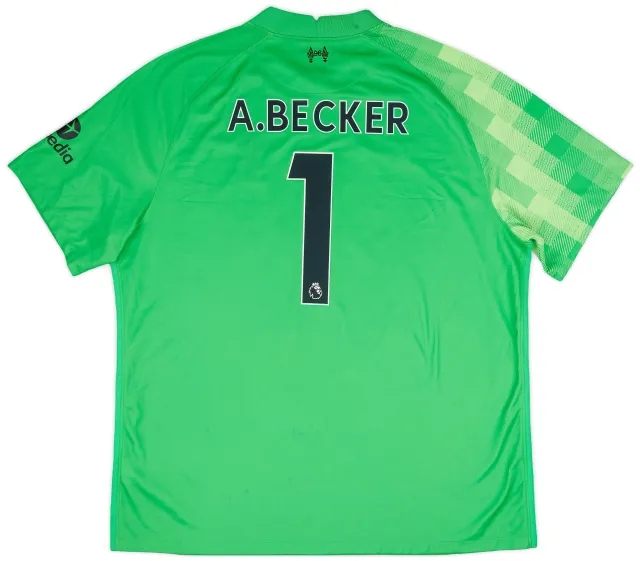 Nike 2021-22 Liverpool GK S/S Shirt A.Becker #1 - 8/10 - (XXL)