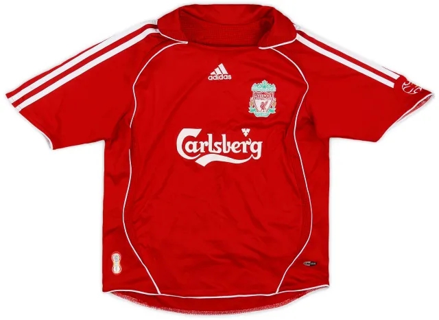 adidas 2006-08 Liverpool Home Shirt - 8/10 - (S.Boys)