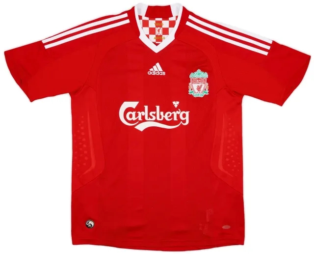 adidas 2008-10 Liverpool Home Shirt - 7/10 - (XL.Boys)