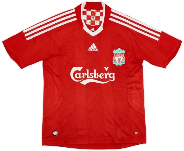 adidas 2008-10 Liverpool Home Shirt - 7/10 - (L.Boys)