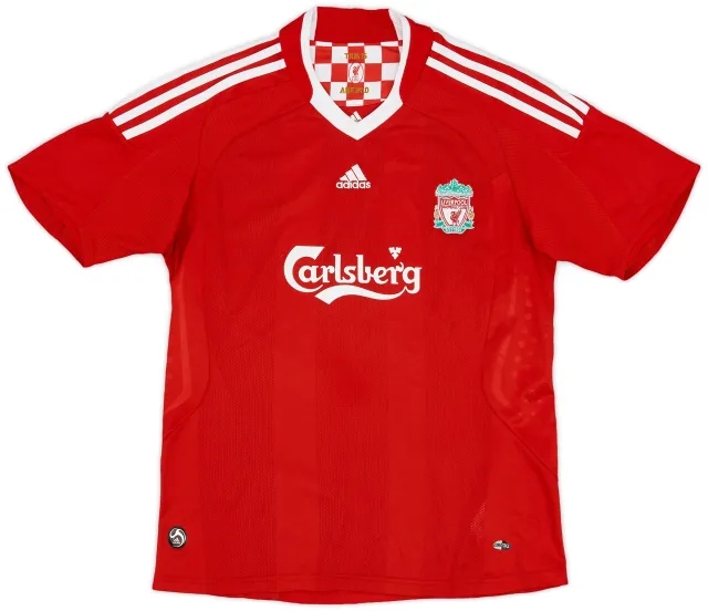 adidas 2008-10 Liverpool Home Shirt - 8/10 - (M.Boys)