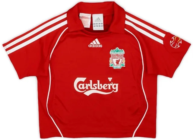 adidas 2006-08 Liverpool Home Shirt - 9/10 - (4-5 Years)