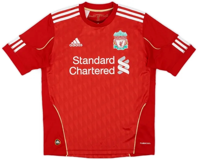 adidas 2010-12 Liverpool Home Shirt - 8/10 - (L.Boys)