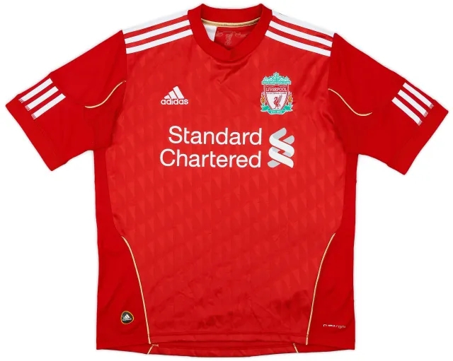 adidas 2010-12 Liverpool Home Shirt - 8/10 - (XL.Boys)
