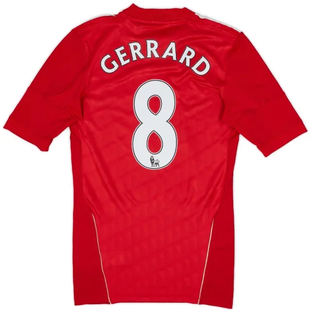 adidas 2010-12 Liverpool Player Issue TechFit Home Shirt Gerrard #8 - 6/10 - (M)