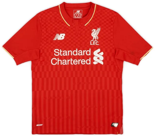 NewBalance 2015-16 Liverpool Home Shirt - 8/10 - (S.Boys)