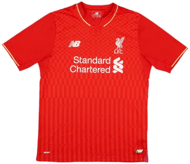 NewBalance 2015-16 Liverpool Home Shirt - 9/10 - (XL.Boys)