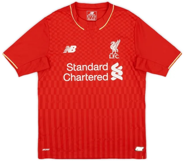 NewBalance 2015-16 Liverpool Home Shirt - 9/10 - (M.Boys)
