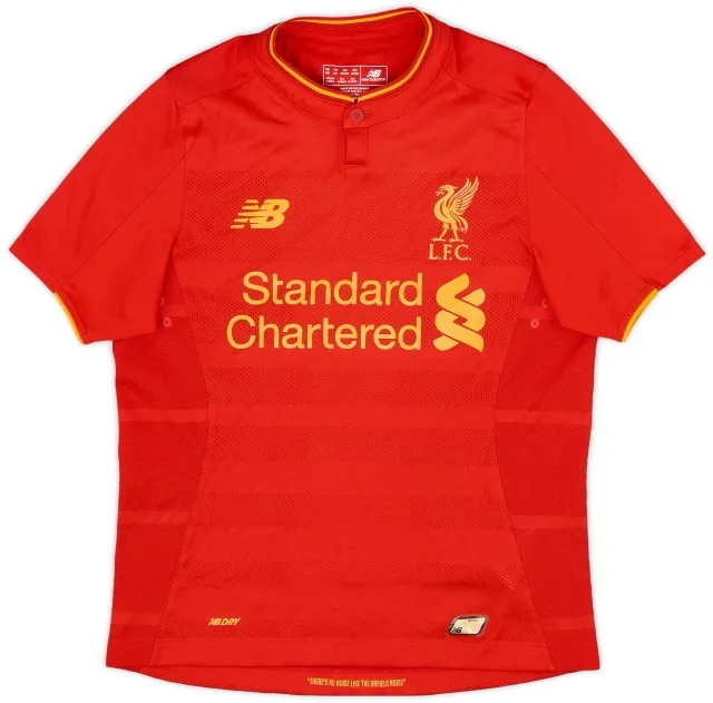 NewBalance 2016-17 Liverpool Home Shirt - 8/10 - (M.Boys)