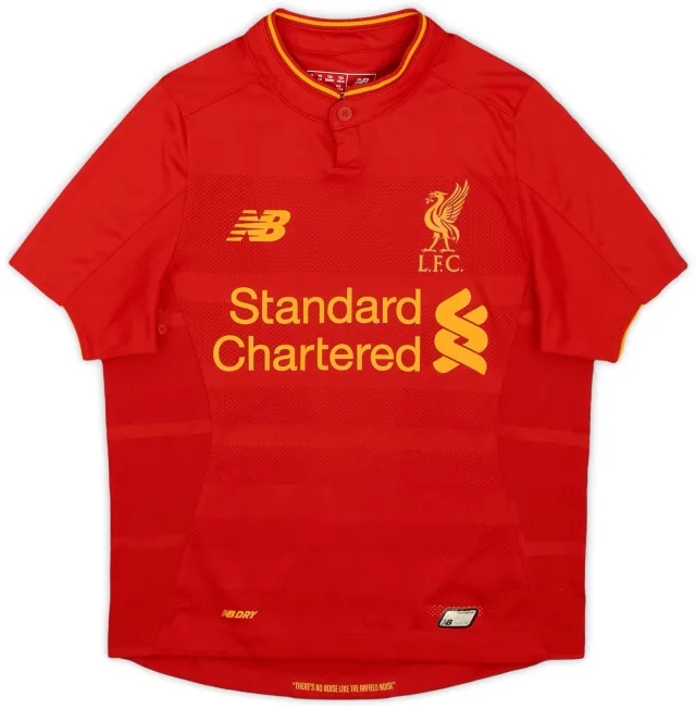 NewBalance 2016-17 Liverpool Home Shirt - 7/10 - (S.Boys)