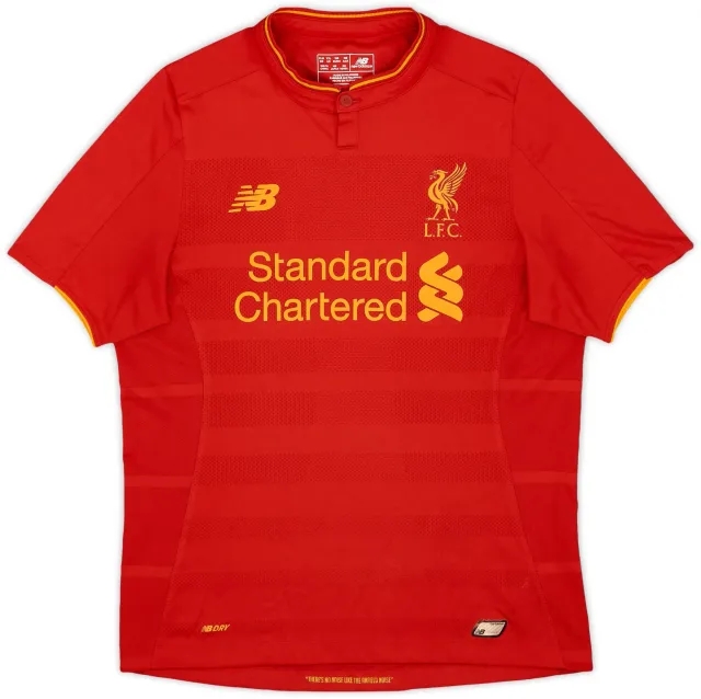 NewBalance 2016-17 Liverpool Home Shirt - 8/10 - (XL.Boys)