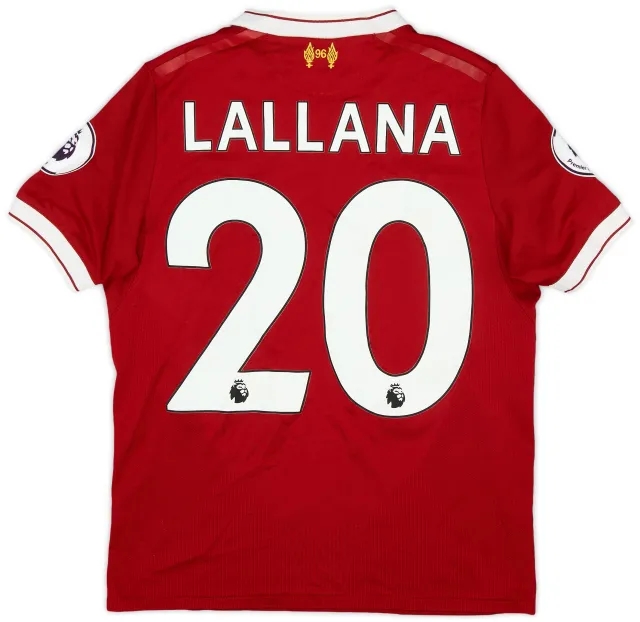 NewBalance 2017-18 Liverpool 125 Years Home Shirt Lallana #20 - 8/10 - (M.Boys)