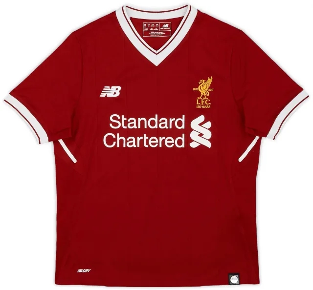 NewBalance 2017-18 Liverpool 125 Years Home Shirt - 9/10 - (M.Boys)