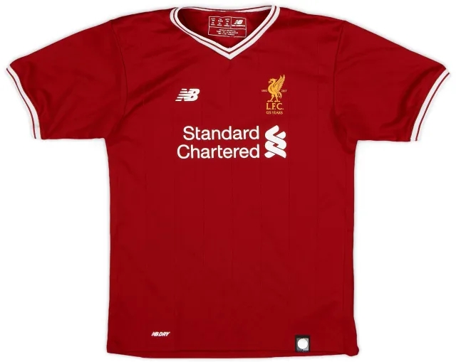 NewBalance 2017-18 Liverpool 125 Years Home Shirt - 8/10 - (S.Boys)