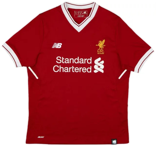 NewBalance 2017-18 Liverpool 125 Years Home Shirt - 8/10 - (L.Boys)