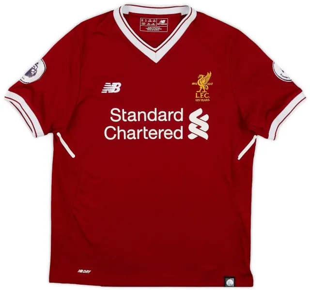 NewBalance 2017-18 Liverpool 125 Years Home Shirt - 8/10 - (L.Boys)