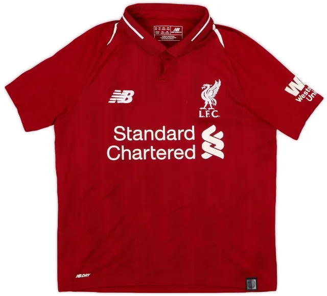 NewBalance 2018-19 Liverpool Home Shirt - 8/10 - (M.Boys)