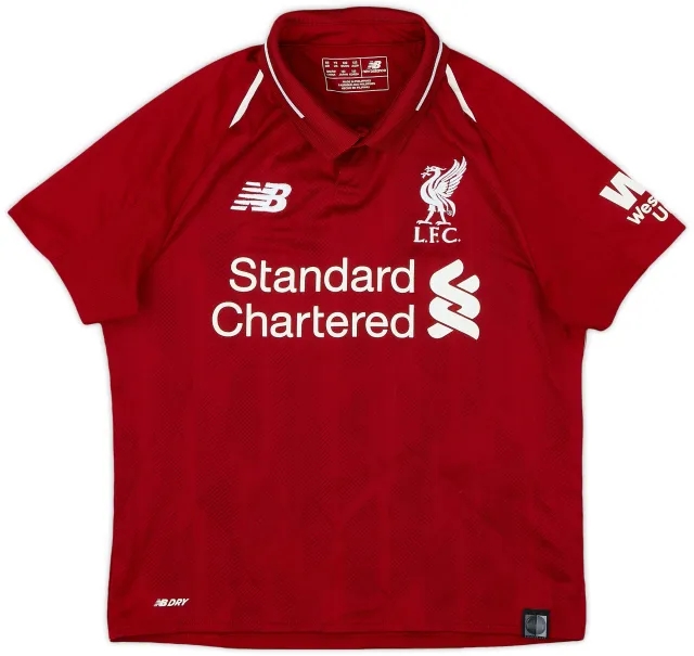 NewBalance 2018-19 Liverpool Home Shirt - 9/10 - (S.Boys)
