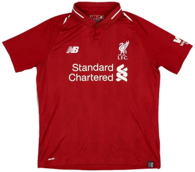 NewBalance 2018-19 Liverpool Home Shirt - 8/10 - (XL.Boys)