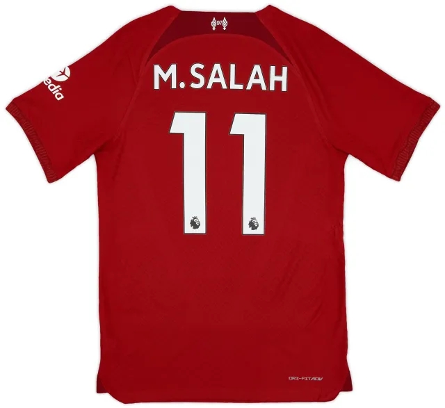 Nike 2022-23 Liverpool Authentic Home Shirt M.Salah #11 - 9/10 - (S)