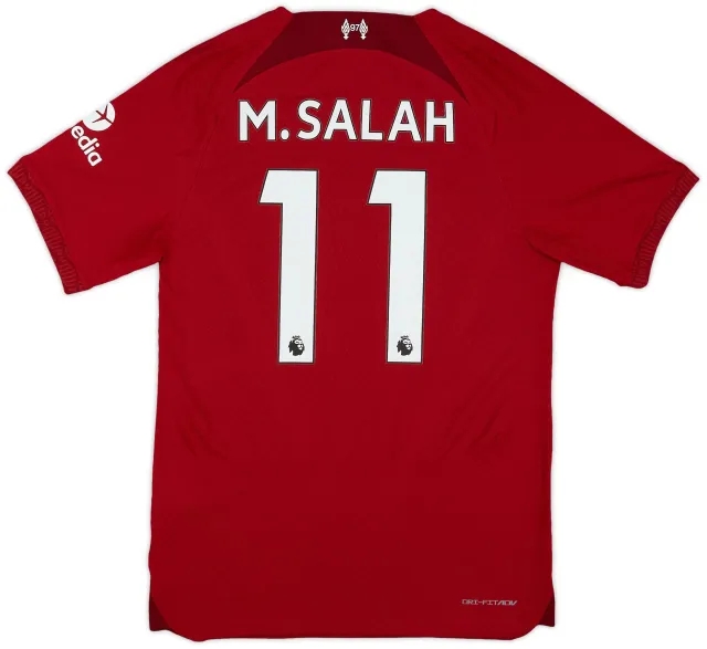 Nike 2022-23 Liverpool Authentic Home Shirt M.Salah #11 - 9/10 - (S)