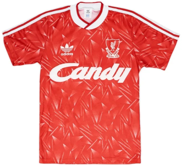 adidas 1989-91 Liverpool Home Shirt - 8/10 - (L.Boys)