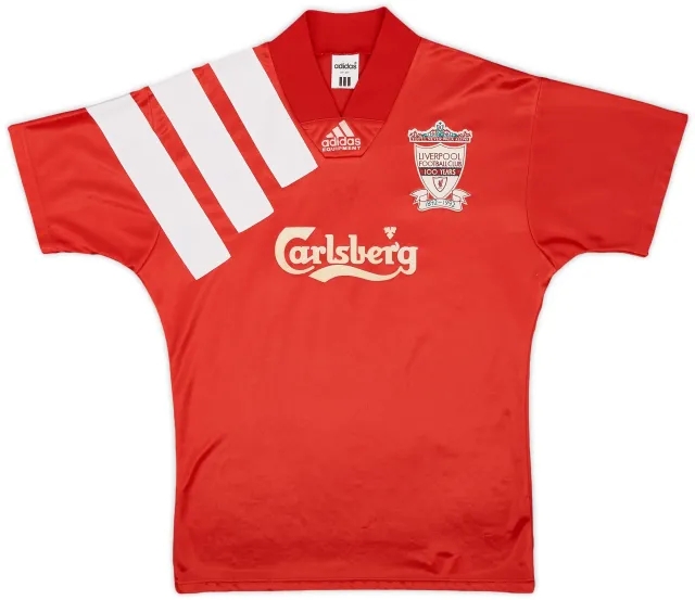 adidas 1992-93 Liverpool Centenary Home Shirt - 5/10 - (S)