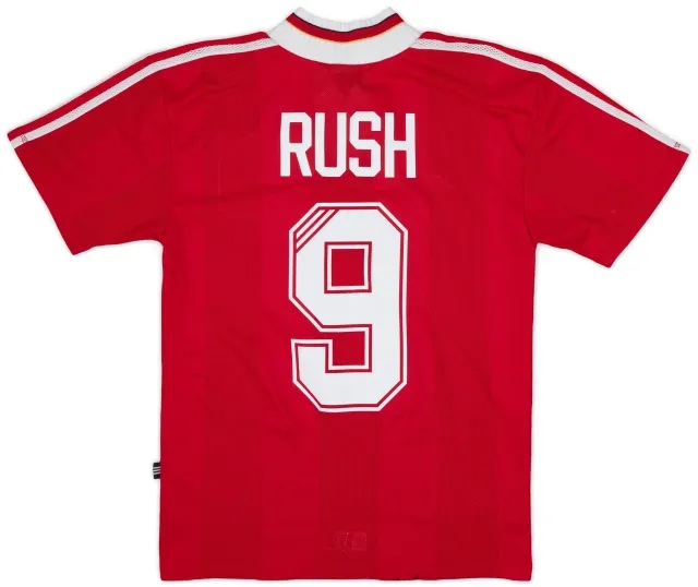 adidas 1995-96 Liverpool Home Shirt Rush #9 - 7/10 - (S)