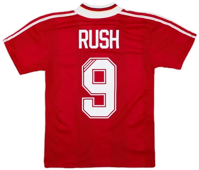 adidas 1995-96 Liverpool Home Shirt Rush #9 - 6/10 - (S)
