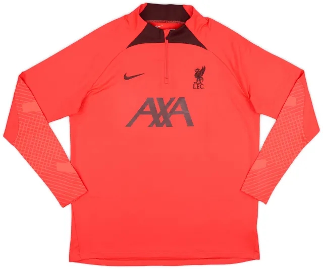 2022-23 Liverpool Nike 1/4 Zip Drill Top - 9/10 - (XL)