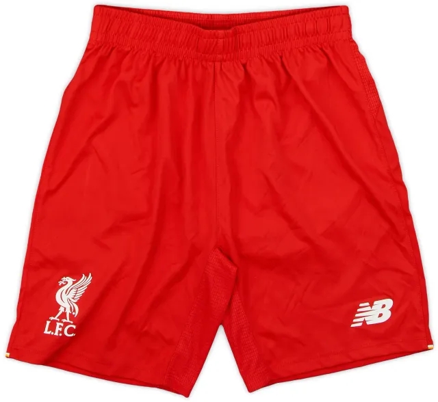 New Balance 2015-16 Liverpool Home Shorts - 8/10 - (L.Boys)