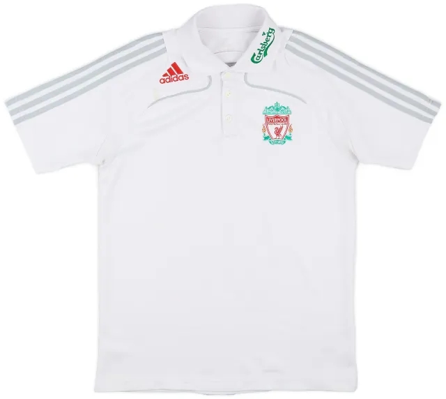 2008-09 Liverpool adidas Polo Shirt - 6/10 - (M)